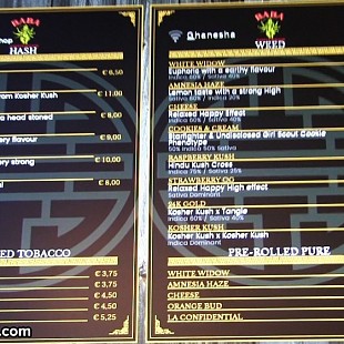 SG Baba Coffeeshop menu