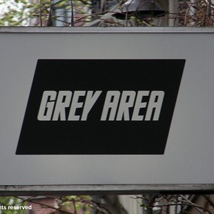 SG Grey Area Coffeeshop Sign